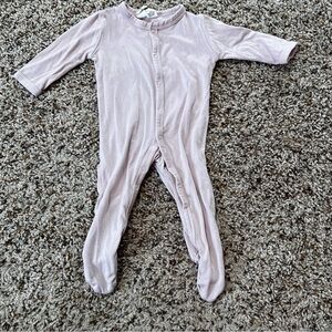 Kyte BABY Pink Footies One Piece with Long Sleeves